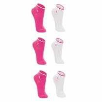 Kit 6 Meias Lupo Infantil Cano Curto Algodão Macio Respirável Uso Diário e Rotina Escolar Confortável e Resistente