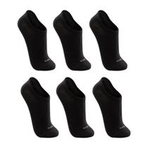 Kit 6 Meias Lupo Sapatilha Invisível Preto