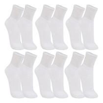 Kit 6 Meias Trifil Cano Médio Esportiva Atoalhada Algodão Unissex