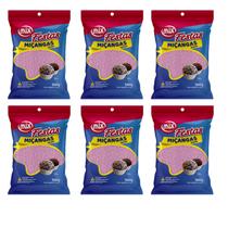Kit 6 Miçanga Para Bolos Decoração Cobertura Brigadeiros Docinhos Mix