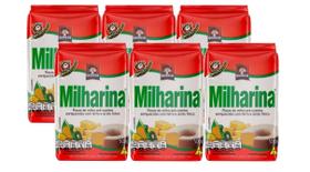 Kit 6 Milharina Quaker Flocos De Milho Pré Cozido 500g