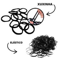 Kit 6 Mini bolsinha com Xuxinhas e Elásticos p/ Cabelo Preta Kit 6 Mini bolsinha com Xuxinhas e Elásticos p/ Cabelo Preta