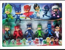 Kit 6 Mini Bonecos Pjmasks Com 10 Cm