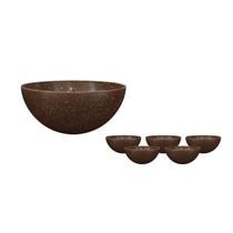 Kit 6 Mini Bowl Fibra Coco Green 240Ml Kit 6 Mini Bowl Fibra Coco Green 240Ml