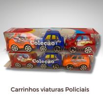 Kit 6 Mini Carrinhos Menino Plástico - Polícia - Toys & Toys