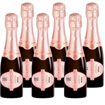 Kit 6 Mini Chandon Baby Espumante 187ml Brut Rosé
