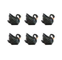 Kit 6 mini Cisne Negro Maquetes, Mini Mundos, Terrário