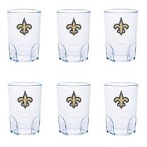Kit 6 Mini Copo New Orleans Saints Acrílico 60ml - NFL