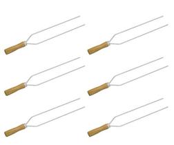 Kit 6 mini espeto duplo churrasco 39 cm espetinho matrinox