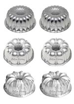 Kit 6 Mini Forma Gomada N 1 2 3 Torta Suíça Decorada Com Furo Kit 6 Mini Forma Gomada N 1 2 3 Torta Suíça Decorada Com Furo