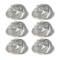 Kit 6 Mini Forminhas para Bolo Vulcão 9x3,5cm Alumínio Caparroz