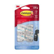 Kit 6 Mini Gancho Adesivo Para Parede Removível 3m Command Transparente