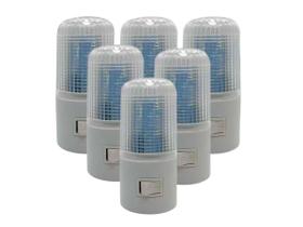 Kit 6 Mini Luminária Tomada Abajur Led Iluminação Noturna