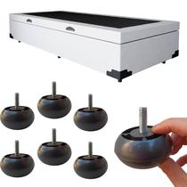 Kit 6 Mini Pe Cama Box Baixo Castor Gazin Ortobom 3cm Mini