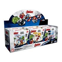 Kit 6 Mini Quebra-cabeça Avengers Madeira Brasiflex Kit 6 Mini Quebra-cabeça Avengers Madeira Brasiflex