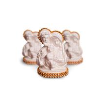 Kit 6 Mini Sagrada Família Pérolas 7cm Atacado Revenda