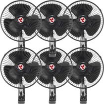 Kit 6 Mini Ventilador Veicular Carro Caminhão Ônibus De 20cm
