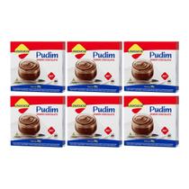 Kit 6 mistura diet zero para pudim chocolate 30g lowçucar