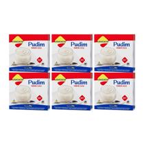 Kit 6 mistura diet zero para pudim coco 25g sem gluten lowçucar