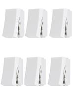 Kit 6 Modulo Interruptor Simples Branco Steck Stella 868010
