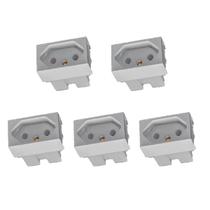 Kit 6 Módulos Tomada 20a Slim Branco 81141 - Ilumi Kit 6 Módulos Tomada 20a Slim Branco 81141 - Ilumi