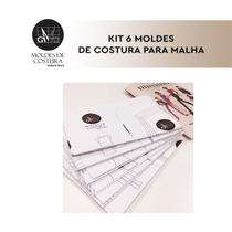 Kit 6 moldes de costura para malha - Marlene Mukai