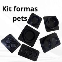 Kit 6 moldes para comedouro pet - ref. 6000