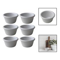 Kit 6 Molheiras De Melamina Shoyu Molhos Ketchup 8 Cm 80Ml