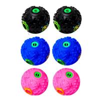 Kit 6 Mordedor Cão Pet PVC Depoisto P/ Ração 12cm Sortido