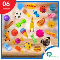 Kit 6 Mordedores Anti Stress Sortido Brinquedo P/ Cachorros