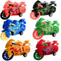 Kit 6 Motos de Brinquedo a Fricção Coloridas Super rápidas Brinquedo presente para menino - WellMix Kit 6 Motos de Brinquedo a Fricção Coloridas Super rápidas Brinquedo presente para menino - WellMix