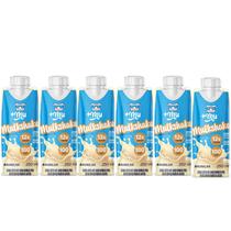 Kit 6 mulkshake proteico baunilha 250ml 12g de proteina 250ml +mu
