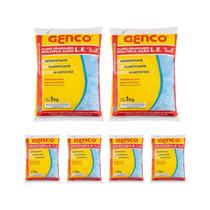 Kit 6 Múltip Ação 3 Em 1 Granulado Limpeza Piscina 1l Genco