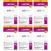 Kit 6 Multivitamínico Lavitan AZ Para Mulher Com 90 Comp