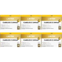 Kit 6 Multivitamínico Lavitan Cabelos E Unhas Com 60 Cáps