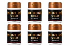 Kit 6 Mururé Gold com 20 Cápsulas Suplemento Alimentar Kit 6 Mururé Gold com 20 Cápsulas Suplemento Alimentar