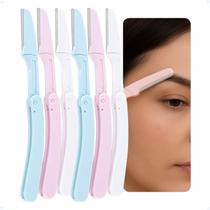 Kit 6 Navalha Para Sobrancelha Feminina Rosto Face Depilação Kit 6 Navalha Para Sobrancelha Feminina Rosto Face Depilação