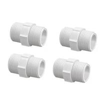 Kit 6 Nipel Niple Emenda União 1/2 X 1/2 Pvc Branco Krona Kit 6 Nipel Niple Emenda União 1/2 X 1/2 Pvc Branco Krona