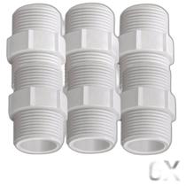 Kit 6 Niple/Nipel Pvc Roscável 1.1/2 Branca (50Mm) Tigre Kit 6 Niple/Nipel Pvc Roscável 1.1/2 Branca (50Mm) Tigre