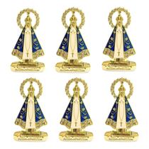 Kit 6 Nossa Senhora Aparecida Dupla Face Painel Carro Kit 6 Nossa Senhora Aparecida Dupla Face Painel Carro