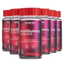 Kit 6 NutriGummy Hair Suplemento para Cabelo Pele & Unha