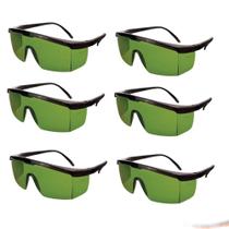 Kit 6 óculos De Proteção Lazer Luz Pulsada Epi Verde Jaguar - Universal Automotive