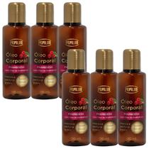 Kit 6 Óleo Corporal Framboesa 120Ml - Pepilon
