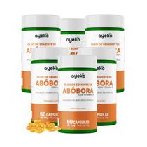 KIT 6 Óleo de Abóbora com Vitamina E Prensado a Frio 60 caps Ayeko