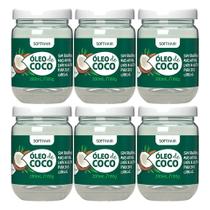 Kit 6 Óleo de Côco Virgem para Cabelo e Pele Rosto Tratamento Capilar Umectação 180g Soft Hair