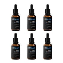 Kit 6 Óleo para Barba Hidratante Fortalecedor Amacia Human 30ml