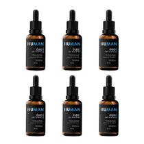 Kit 6 Óleo para Barba Hidratante Fortalecedor Amacia Human 30ml