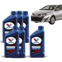 Kit 6 Oleos 10w30 Semissitético Lubrificante Competition Synthetic Blend Valvoline Gasolina Etanol Flex