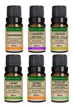 Kit 6 Óleos Essenciais 10ml - Puro E Natural