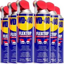 Kit 6 Óleos lubrificante desengripante com Bico Inteligente 500 ml - FLEXTOP